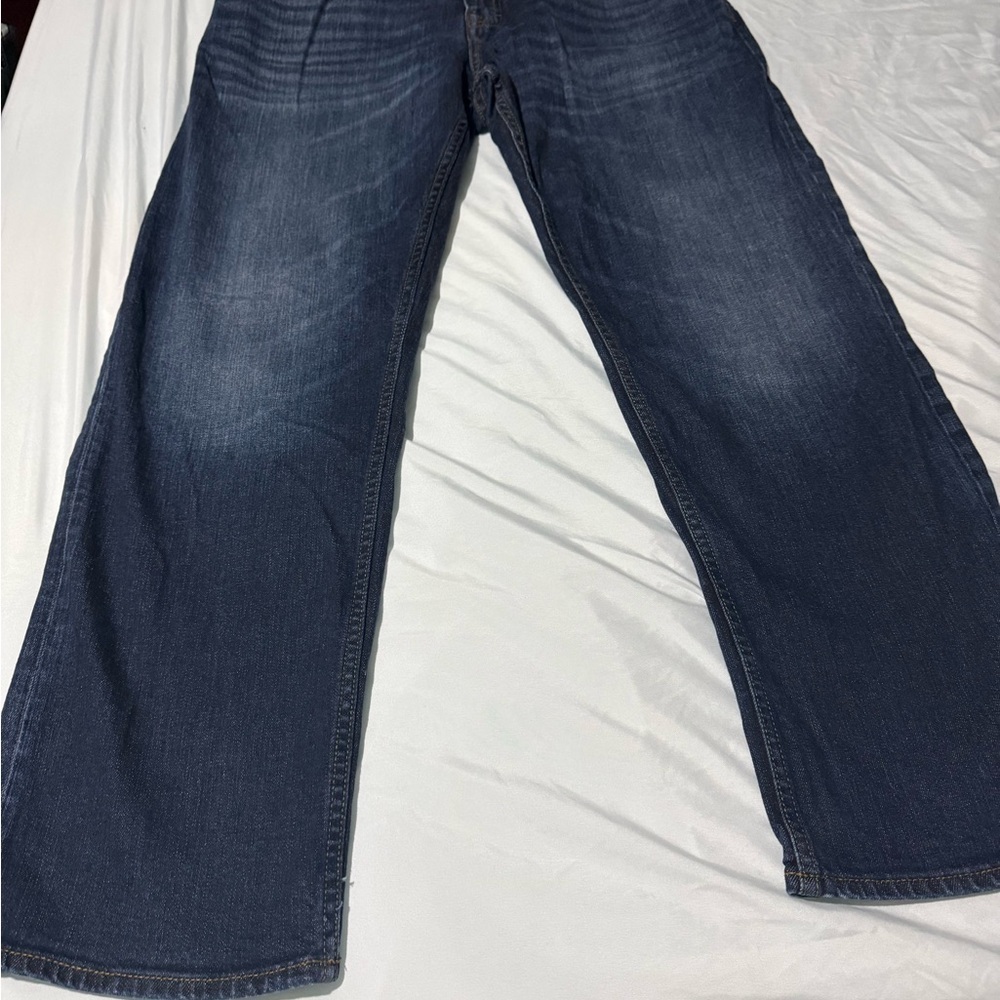 Banana Republic Men's Relaxed Fit Dark Blue Jeans